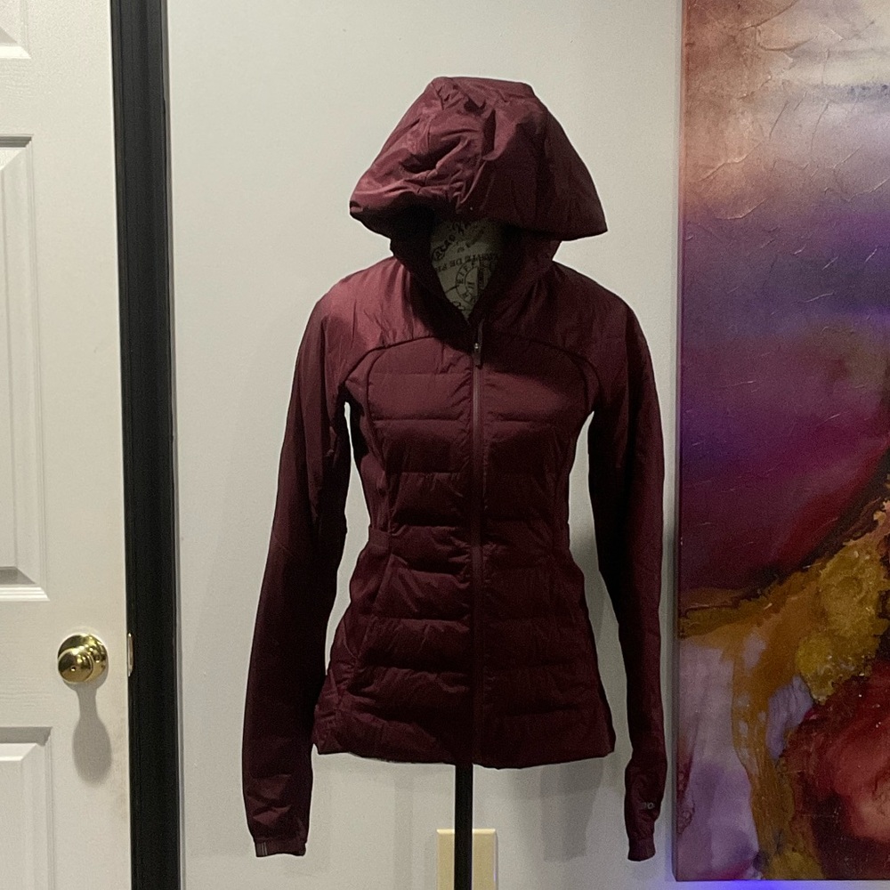 Lululemon Athletica Maroon Puffer Jacket